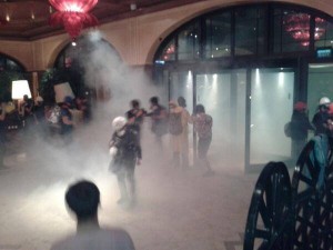 police in Divan hotel, gas entering hotel, insisting on arrest of volunteer Gezi Park doctors